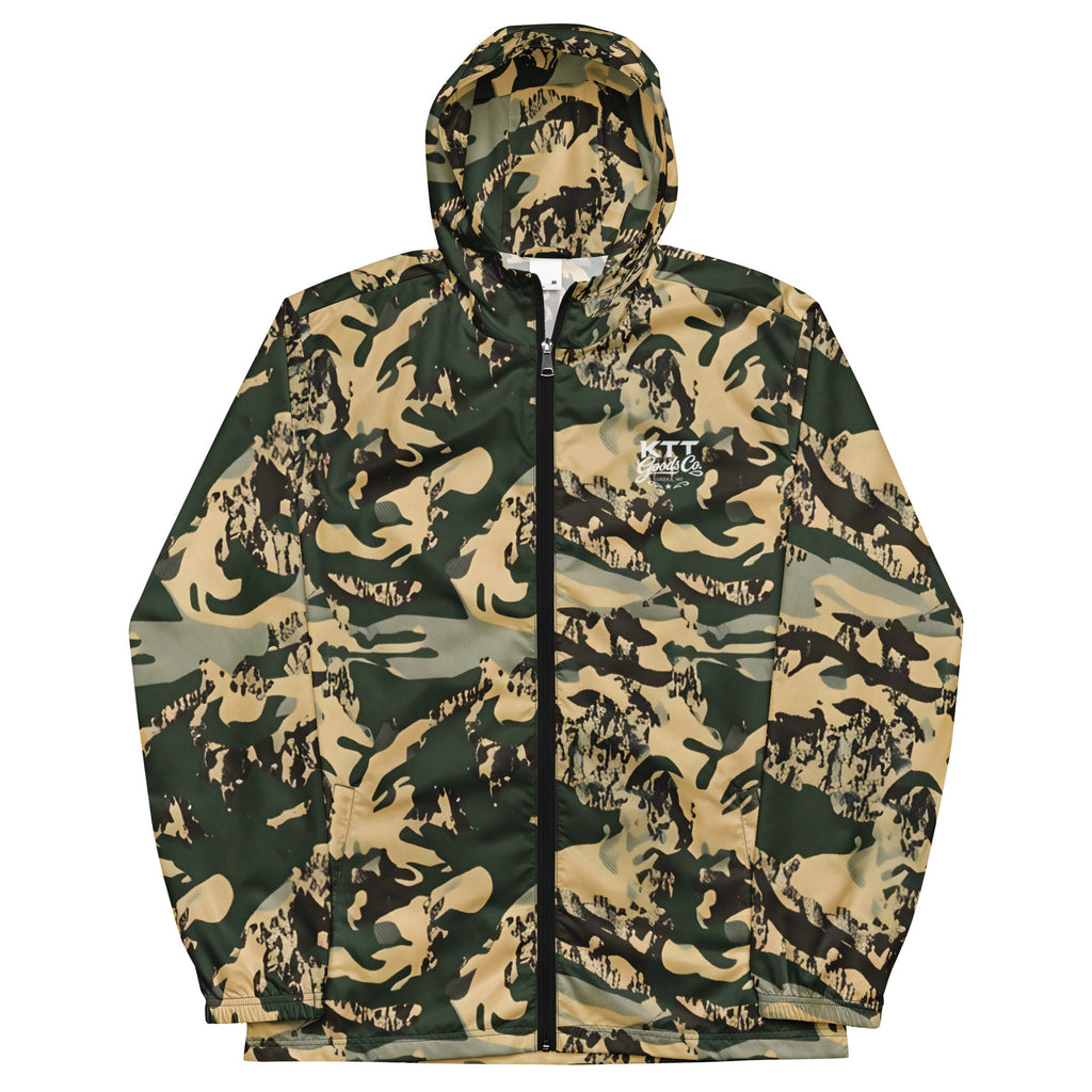 TV-D1 Field Windbreaker in Tobacco Valley D1 camouflage, front view