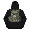 The Werner Plate Carrier Hoodie — white — back view