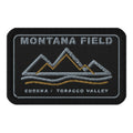 KTT Field Marks — Montana Field Embroidered Patch — black rectangle 3.5 × 2.25 — front view
