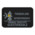 KTT Field Marks — Timberline Interference Morale Patch — black rectangle 3.5 × 2.25 — front view