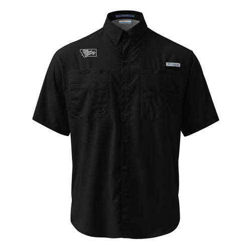 Boy Fuckin' Howdy Columbia Field Shirt — Black — front view
