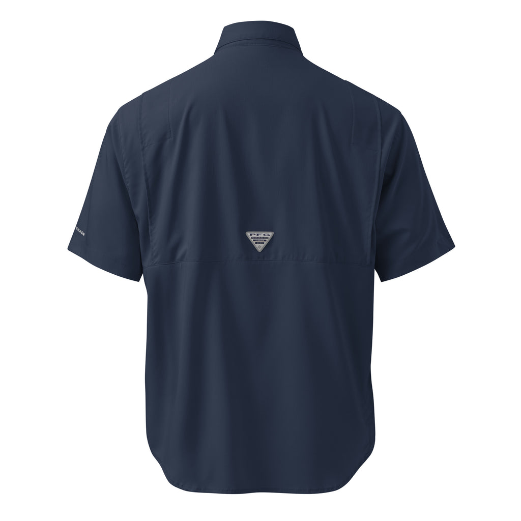 Boy Fuckin' Howdy Columbia Field Shirt — Collegiate Navy — back view