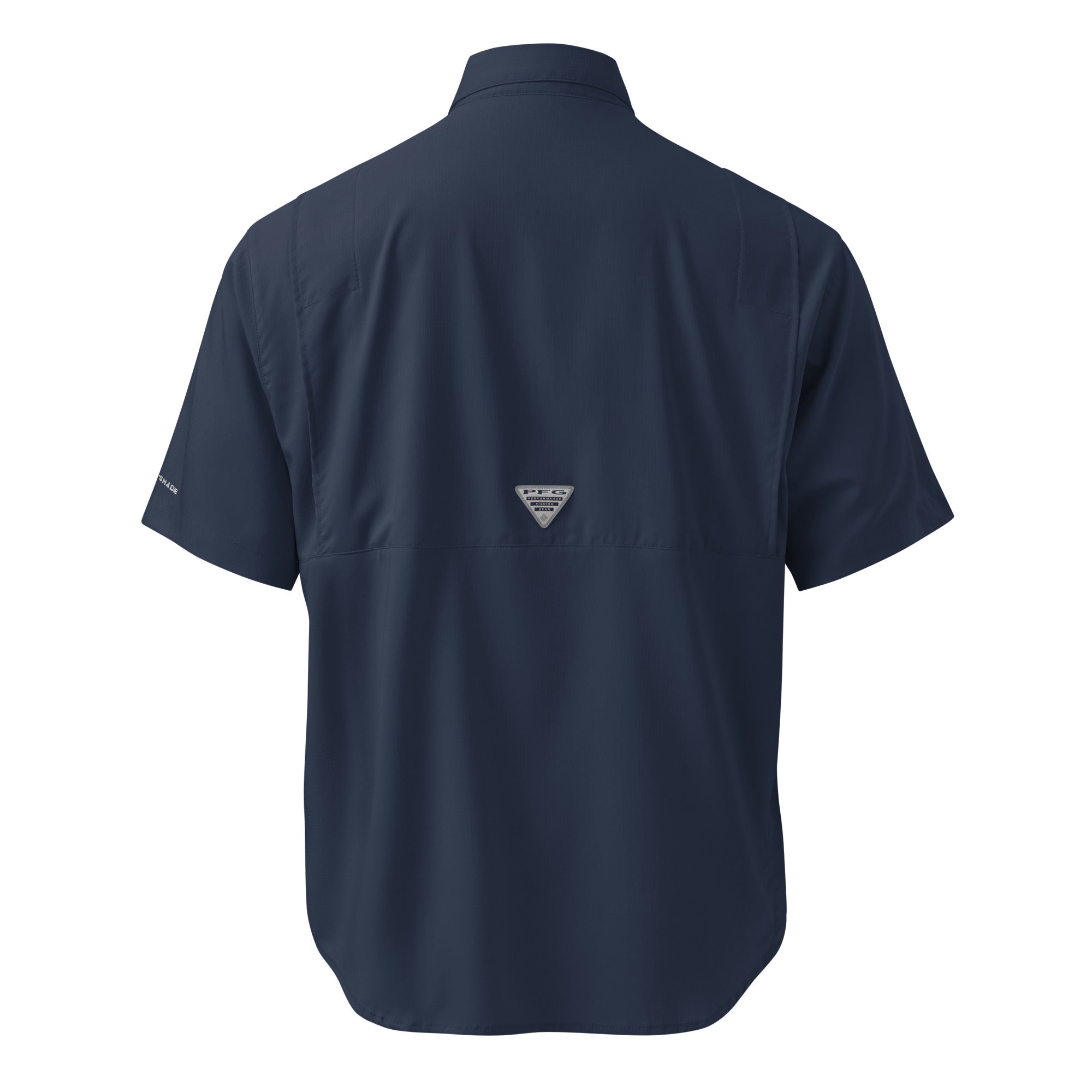 Boy Fuckin' Howdy Columbia Field Shirt — Collegiate Navy — back view