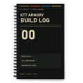 KTT Armory Build Log field notes notebook — front cover