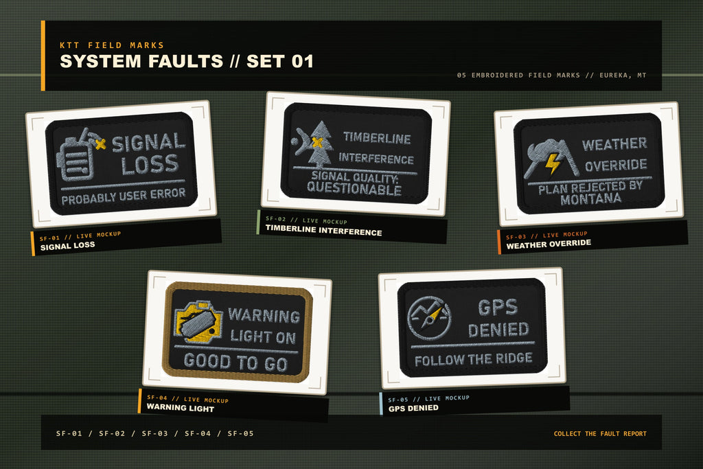 System Faults Set 01 exact embroidered patch collection