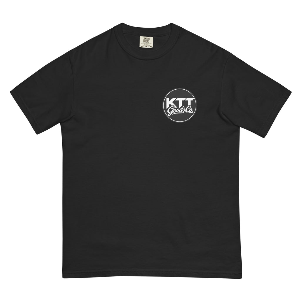 Front of black KTT AK-102 Series 102 heavyweight tee