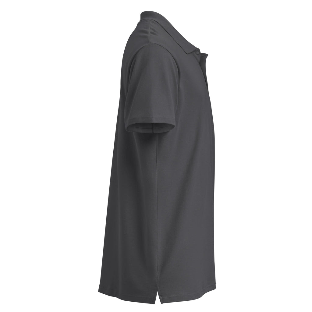 Boy Fuckin' Howdy Premium Polo — Mouse Grey — right-side view