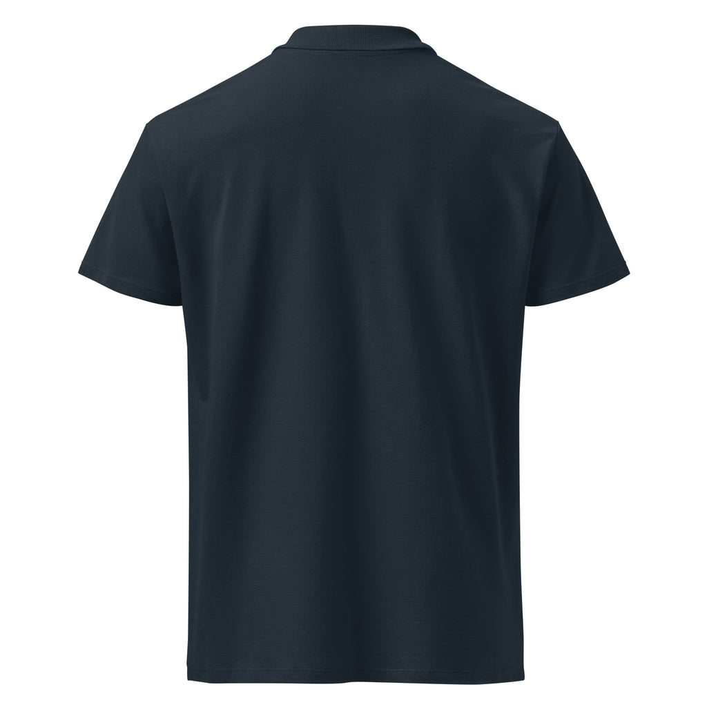 Boy Fuckin' Howdy Premium Polo — Navy — back view