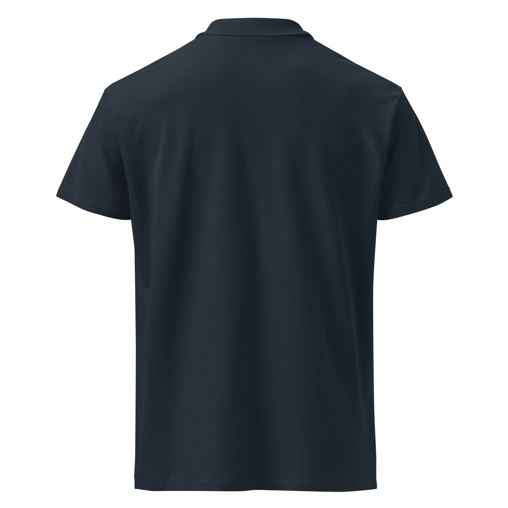 Boy Fuckin' Howdy Premium Polo — Navy — back view