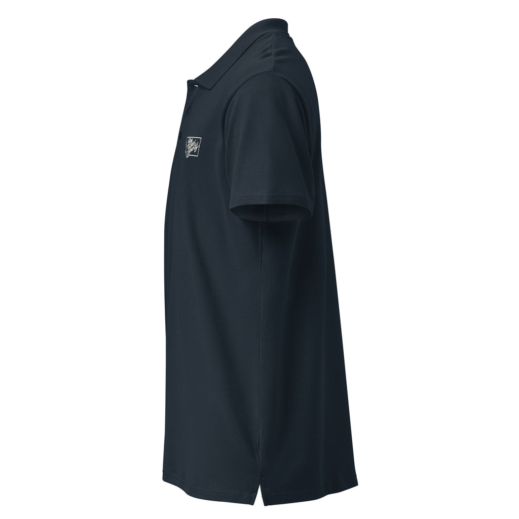 Boy Fuckin' Howdy Premium Polo — Navy — left-side view